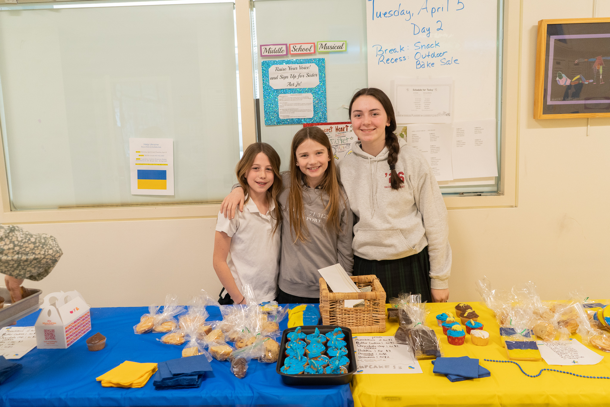 Students At Sacred Heart Greenwich Hold Bake Sale To Benefit Ukraine 