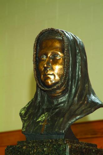 Bronze bust by Sabra Tull Meyer
