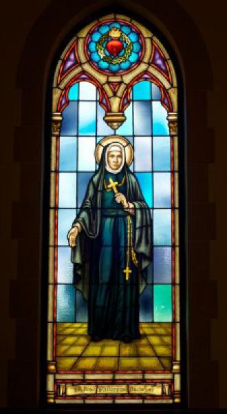 St. Rose Philippine Duchesne, Stained Glass, Most Sacred Heart Church (Eureka, Mo.)