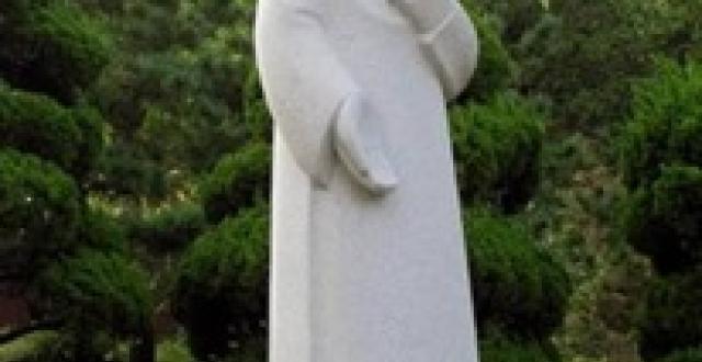 Statue of the Sacred Heart at the Catholic University, Seoul, Korea, artist unknown