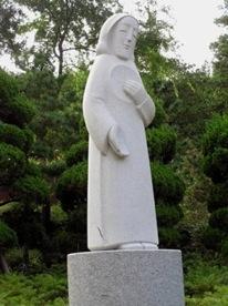 Statue of the Sacred Heart at the Catholic University, Seoul, Korea, artist unknown