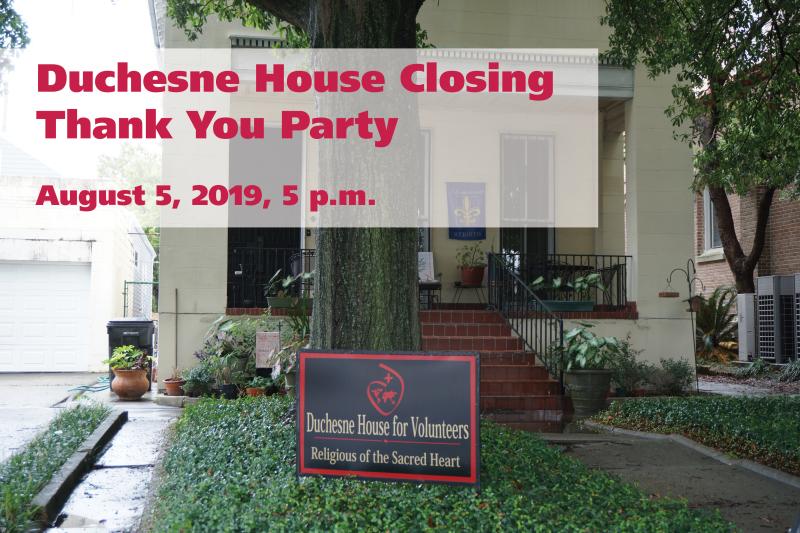 Duchesne House Closing: Thank You Party!