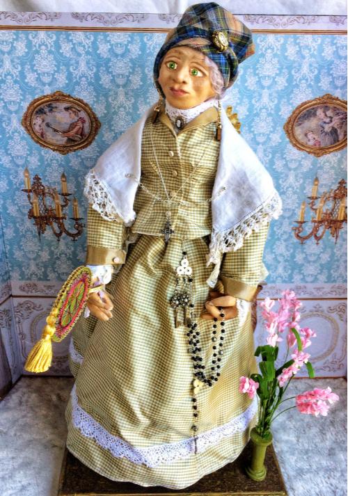 Portrait doll of Eliza (Liza) Nebbitt by Linda Kato, RSCJ