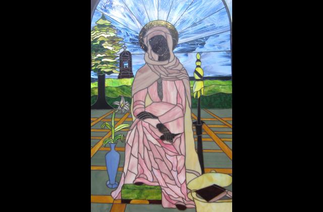 Mater Admirabilis Image on Atherton Window