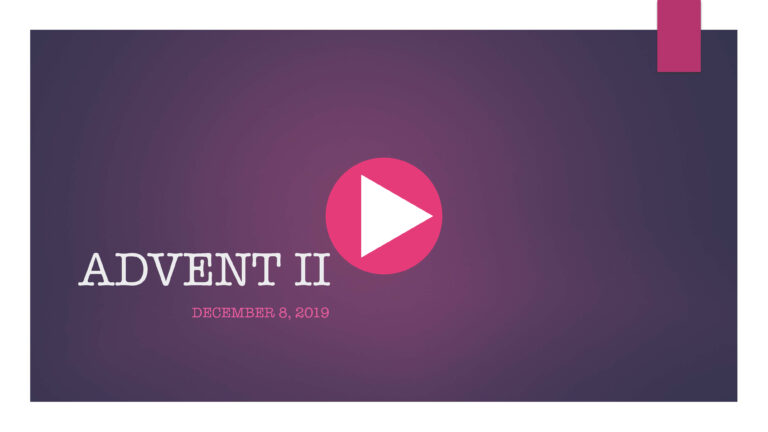 Second Sunday of Advent reflection 2019