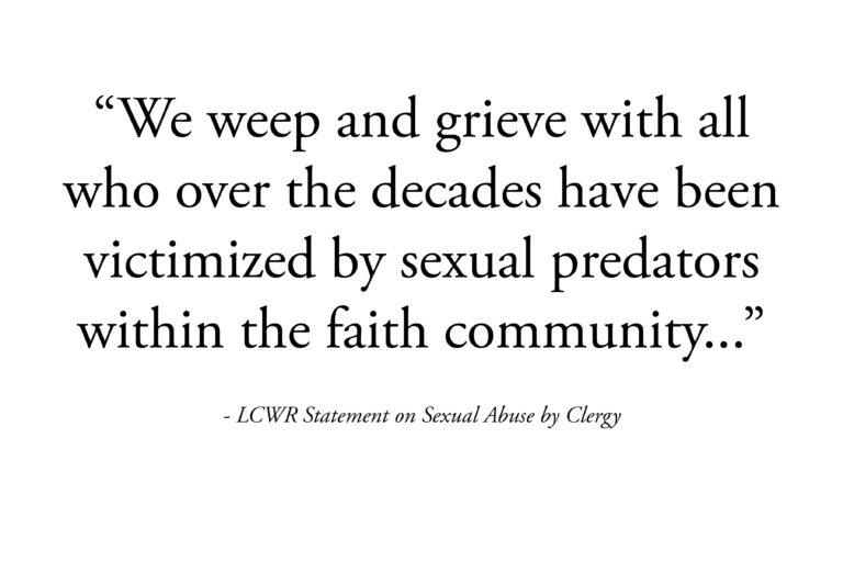 LCWR Statement on Sexual Abuse by Clergy