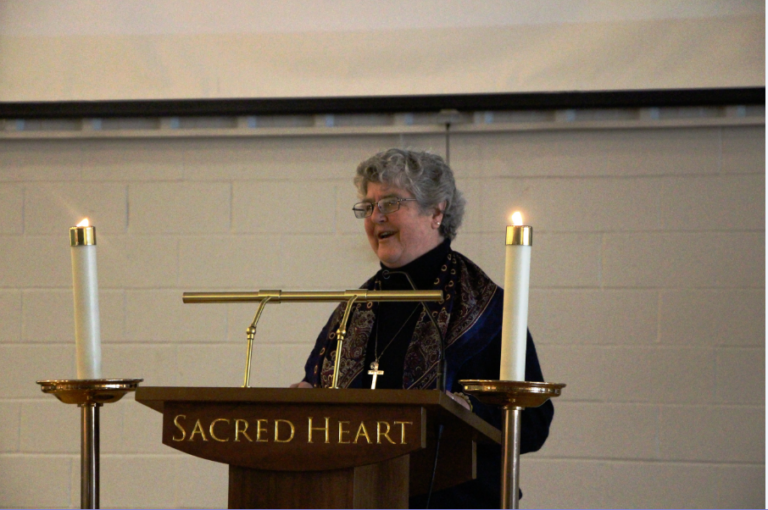 Barb Dawson, RSCJ speaking about Rev. Dr. Martin Luther King, Jr.