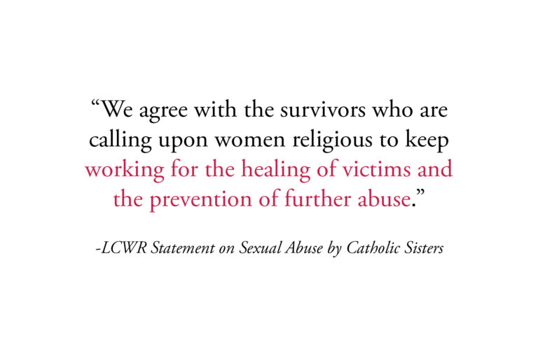 LCWR Statement on Sexual Abuse by Catholic Sisters