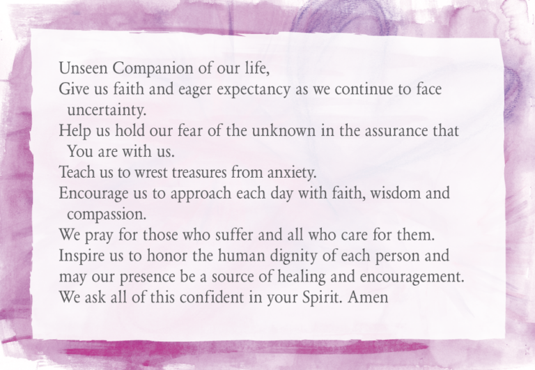 Monday prayer: Revealing God’s Love in the Midst of Uncertainty