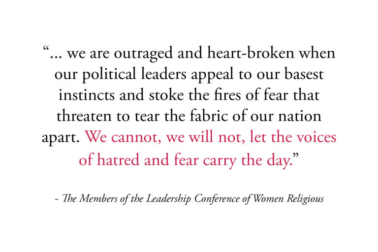 LCWR writes to President