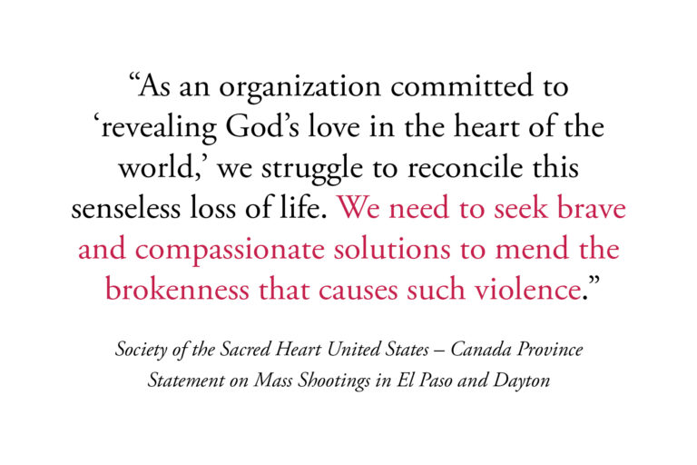 Statement on Mass Shootings in El Paso and Dayton